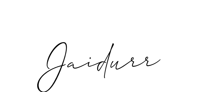 if you are searching for the best signature style for your name Jaidurr. so please give up your signature search. here we have designed multiple signature styles  using Allison_Script. Jaidurr signature style 2 images and pictures png