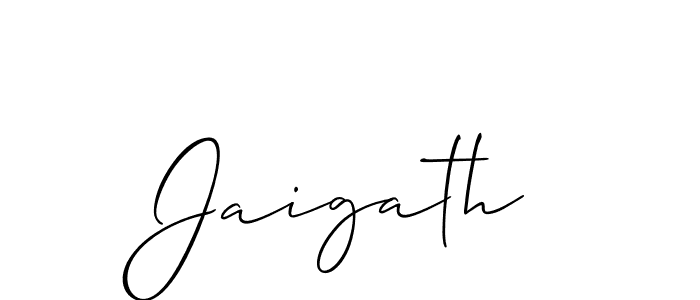 Make a short Jaigath signature style. Manage your documents anywhere anytime using Allison_Script. Create and add eSignatures, submit forms, share and send files easily. Jaigath signature style 2 images and pictures png