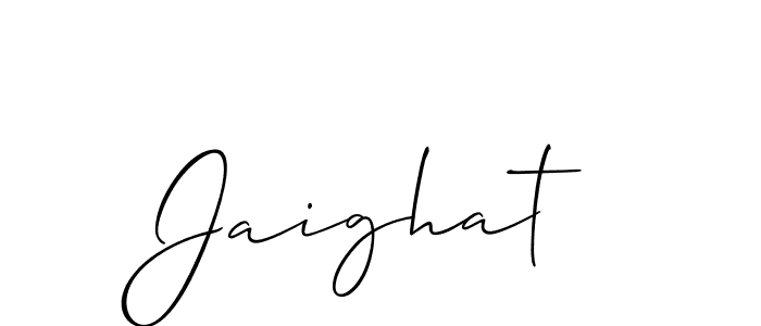 How to make Jaighat name signature. Use Allison_Script style for creating short signs online. This is the latest handwritten sign. Jaighat signature style 2 images and pictures png