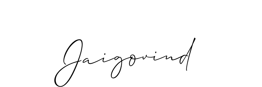 You should practise on your own different ways (Allison_Script) to write your name (Jaigovind) in signature. don't let someone else do it for you. Jaigovind signature style 2 images and pictures png