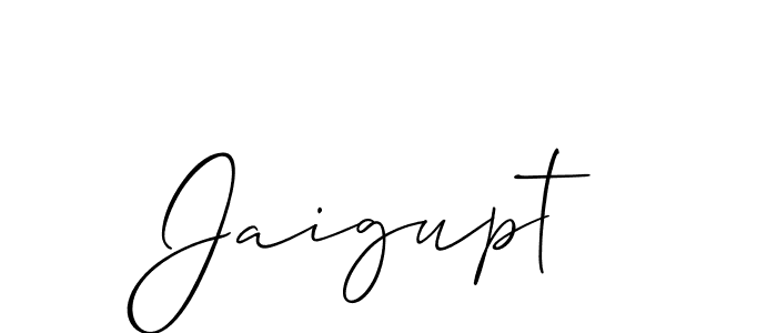 Jaigupt stylish signature style. Best Handwritten Sign (Allison_Script) for my name. Handwritten Signature Collection Ideas for my name Jaigupt. Jaigupt signature style 2 images and pictures png