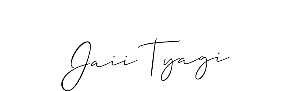 You can use this online signature creator to create a handwritten signature for the name Jaii Tyagi. This is the best online autograph maker. Jaii Tyagi signature style 2 images and pictures png