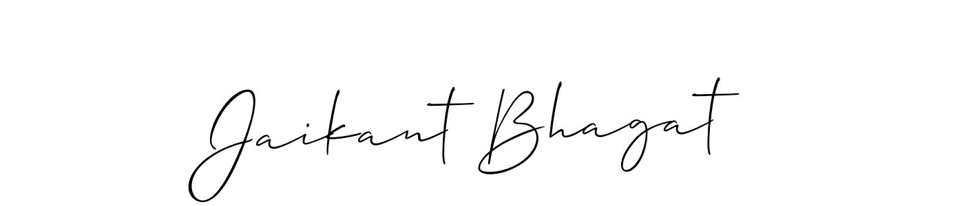 You should practise on your own different ways (Allison_Script) to write your name (Jaikant Bhagat) in signature. don't let someone else do it for you. Jaikant Bhagat signature style 2 images and pictures png