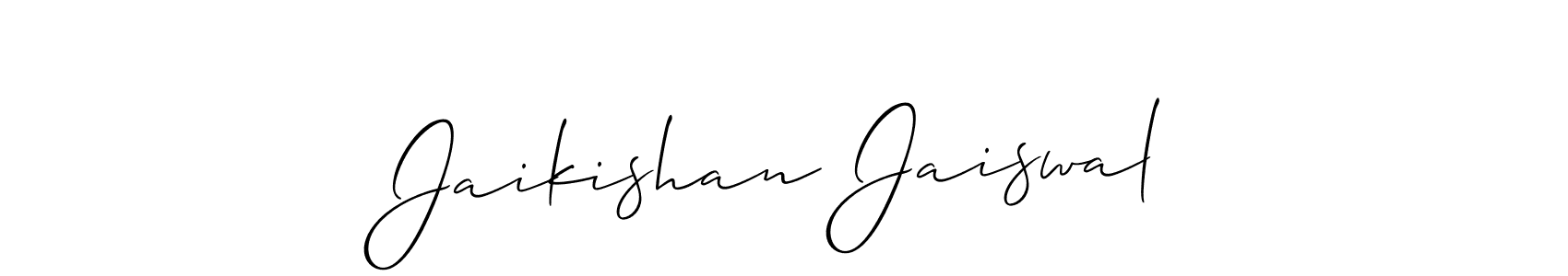 This is the best signature style for the Jaikishan Jaiswal name. Also you like these signature font (Allison_Script). Mix name signature. Jaikishan Jaiswal signature style 2 images and pictures png