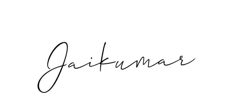 Also we have Jaikumar name is the best signature style. Create professional handwritten signature collection using Allison_Script autograph style. Jaikumar signature style 2 images and pictures png