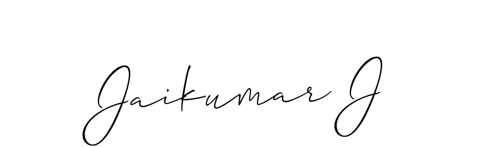 How to Draw Jaikumar J signature style? Allison_Script is a latest design signature styles for name Jaikumar J. Jaikumar J signature style 2 images and pictures png