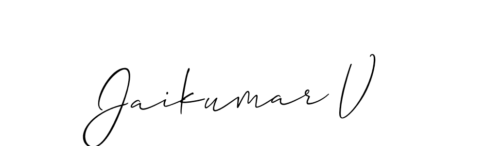 Once you've used our free online signature maker to create your best signature Allison_Script style, it's time to enjoy all of the benefits that Jaikumar V name signing documents. Jaikumar V signature style 2 images and pictures png