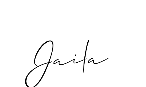 Create a beautiful signature design for name Jaila. With this signature (Allison_Script) fonts, you can make a handwritten signature for free. Jaila signature style 2 images and pictures png