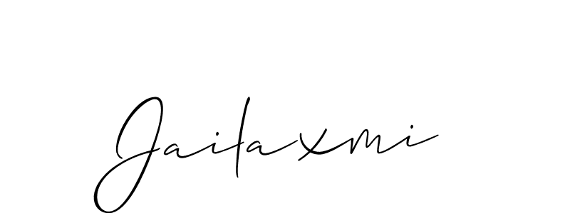 Use a signature maker to create a handwritten signature online. With this signature software, you can design (Allison_Script) your own signature for name Jailaxmi. Jailaxmi signature style 2 images and pictures png