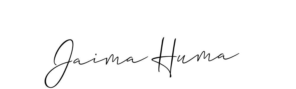 Make a beautiful signature design for name Jaima Huma. Use this online signature maker to create a handwritten signature for free. Jaima Huma signature style 2 images and pictures png