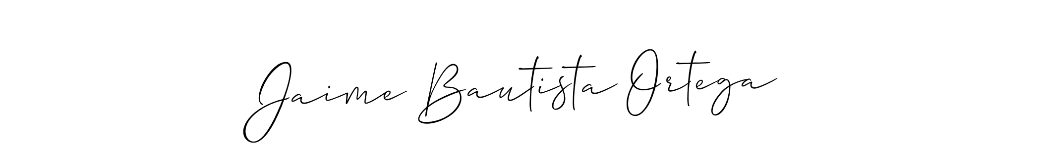 Jaime Bautista Ortega stylish signature style. Best Handwritten Sign (Allison_Script) for my name. Handwritten Signature Collection Ideas for my name Jaime Bautista Ortega. Jaime Bautista Ortega signature style 2 images and pictures png