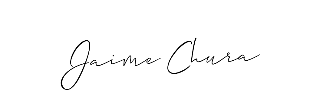 Allison_Script is a professional signature style that is perfect for those who want to add a touch of class to their signature. It is also a great choice for those who want to make their signature more unique. Get Jaime Chura name to fancy signature for free. Jaime Chura signature style 2 images and pictures png