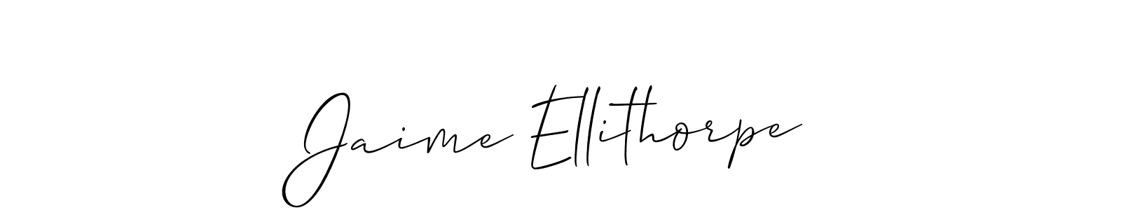 This is the best signature style for the Jaime Ellithorpe name. Also you like these signature font (Allison_Script). Mix name signature. Jaime Ellithorpe signature style 2 images and pictures png