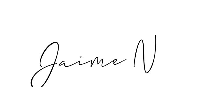 This is the best signature style for the Jaime N name. Also you like these signature font (Allison_Script). Mix name signature. Jaime N signature style 2 images and pictures png