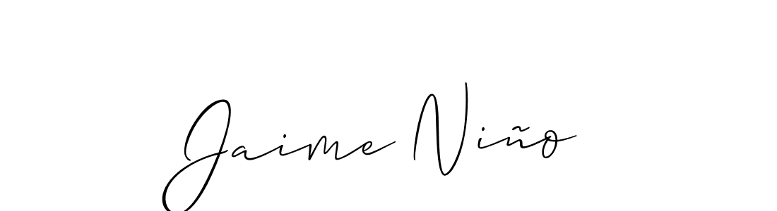 Design your own signature with our free online signature maker. With this signature software, you can create a handwritten (Allison_Script) signature for name Jaime Niño. Jaime Niño signature style 2 images and pictures png