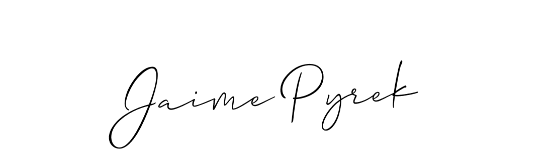 Once you've used our free online signature maker to create your best signature Allison_Script style, it's time to enjoy all of the benefits that Jaime Pyrek name signing documents. Jaime Pyrek signature style 2 images and pictures png