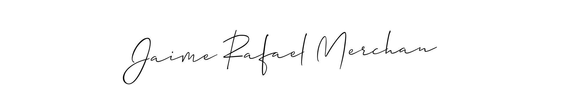 if you are searching for the best signature style for your name Jaime Rafael Merchan. so please give up your signature search. here we have designed multiple signature styles  using Allison_Script. Jaime Rafael Merchan signature style 2 images and pictures png