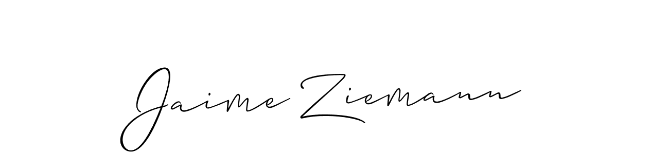 Check out images of Autograph of Jaime Ziemann name. Actor Jaime Ziemann Signature Style. Allison_Script is a professional sign style online. Jaime Ziemann signature style 2 images and pictures png