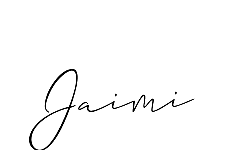 Similarly Allison_Script is the best handwritten signature design. Signature creator online .You can use it as an online autograph creator for name Jaimi. Jaimi signature style 2 images and pictures png