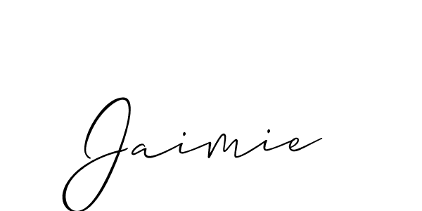 It looks lik you need a new signature style for name Jaimie. Design unique handwritten (Allison_Script) signature with our free signature maker in just a few clicks. Jaimie signature style 2 images and pictures png