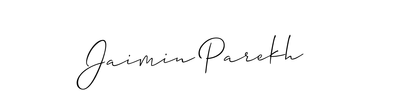 This is the best signature style for the Jaimin Parekh name. Also you like these signature font (Allison_Script). Mix name signature. Jaimin Parekh signature style 2 images and pictures png