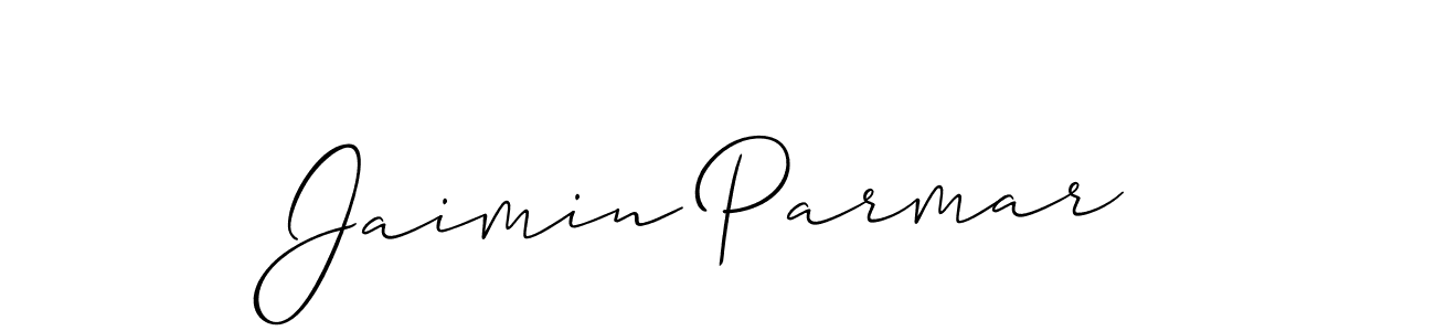 Also You can easily find your signature by using the search form. We will create Jaimin Parmar name handwritten signature images for you free of cost using Allison_Script sign style. Jaimin Parmar signature style 2 images and pictures png