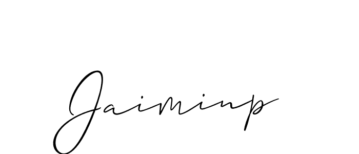 You should practise on your own different ways (Allison_Script) to write your name (Jaiminp) in signature. don't let someone else do it for you. Jaiminp signature style 2 images and pictures png