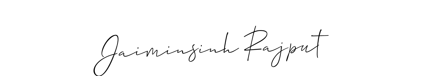 if you are searching for the best signature style for your name Jaiminsinh Rajput. so please give up your signature search. here we have designed multiple signature styles  using Allison_Script. Jaiminsinh Rajput signature style 2 images and pictures png