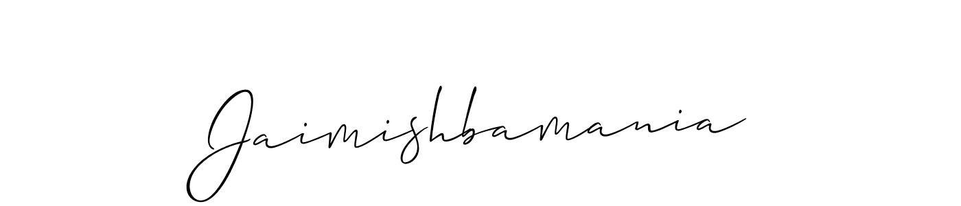 This is the best signature style for the Jaimishbamania name. Also you like these signature font (Allison_Script). Mix name signature. Jaimishbamania signature style 2 images and pictures png