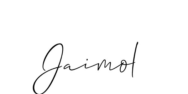 Also You can easily find your signature by using the search form. We will create Jaimol name handwritten signature images for you free of cost using Allison_Script sign style. Jaimol signature style 2 images and pictures png