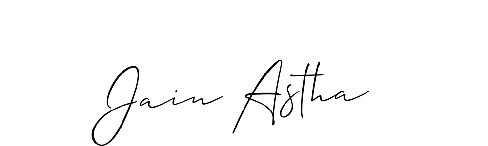 Once you've used our free online signature maker to create your best signature Allison_Script style, it's time to enjoy all of the benefits that Jain Astha name signing documents. Jain Astha signature style 2 images and pictures png