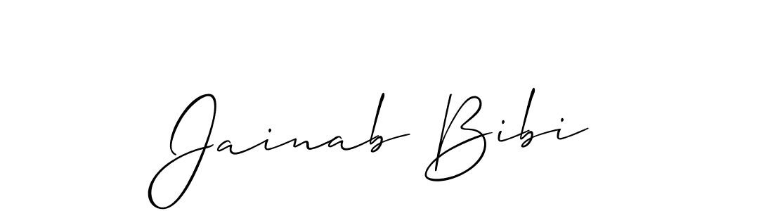 Also we have Jainab Bibi name is the best signature style. Create professional handwritten signature collection using Allison_Script autograph style. Jainab Bibi signature style 2 images and pictures png