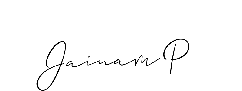 Make a short Jainam P signature style. Manage your documents anywhere anytime using Allison_Script. Create and add eSignatures, submit forms, share and send files easily. Jainam P signature style 2 images and pictures png