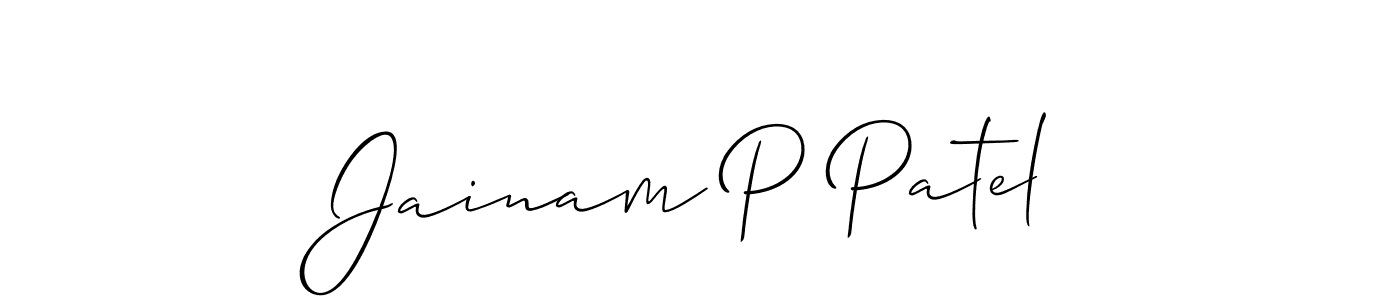 Check out images of Autograph of Jainam P Patel name. Actor Jainam P Patel Signature Style. Allison_Script is a professional sign style online. Jainam P Patel signature style 2 images and pictures png