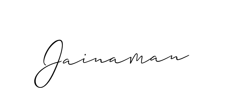 Jainaman stylish signature style. Best Handwritten Sign (Allison_Script) for my name. Handwritten Signature Collection Ideas for my name Jainaman. Jainaman signature style 2 images and pictures png