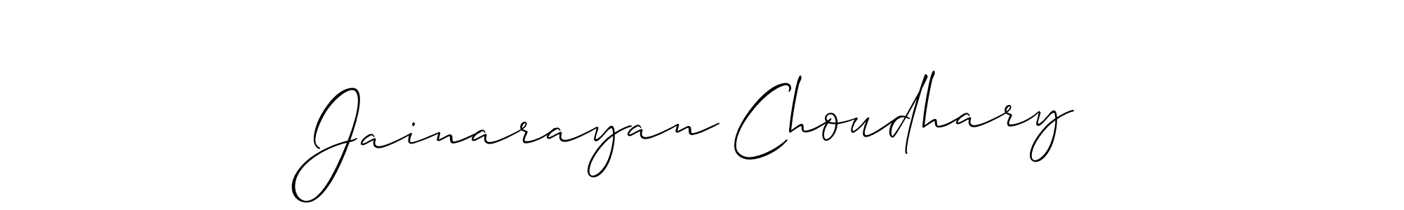 Once you've used our free online signature maker to create your best signature Allison_Script style, it's time to enjoy all of the benefits that Jainarayan Choudhary name signing documents. Jainarayan Choudhary signature style 2 images and pictures png