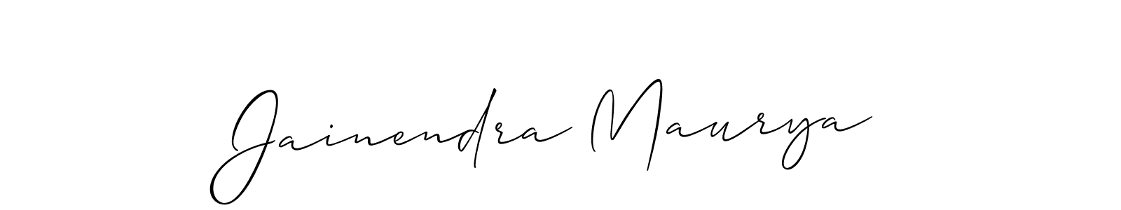 Also we have Jainendra Maurya name is the best signature style. Create professional handwritten signature collection using Allison_Script autograph style. Jainendra Maurya signature style 2 images and pictures png