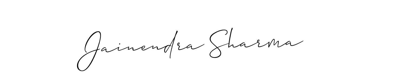 It looks lik you need a new signature style for name Jainendra Sharma. Design unique handwritten (Allison_Script) signature with our free signature maker in just a few clicks. Jainendra Sharma signature style 2 images and pictures png