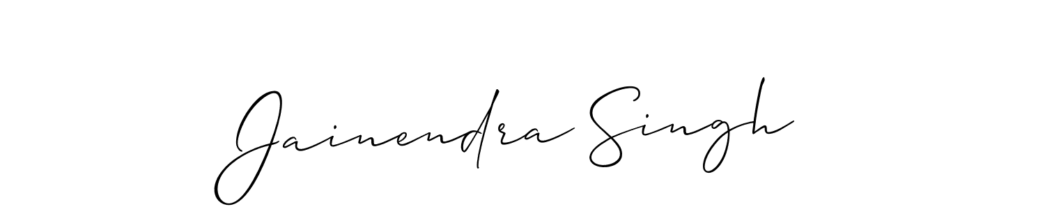Jainendra Singh stylish signature style. Best Handwritten Sign (Allison_Script) for my name. Handwritten Signature Collection Ideas for my name Jainendra Singh. Jainendra Singh signature style 2 images and pictures png