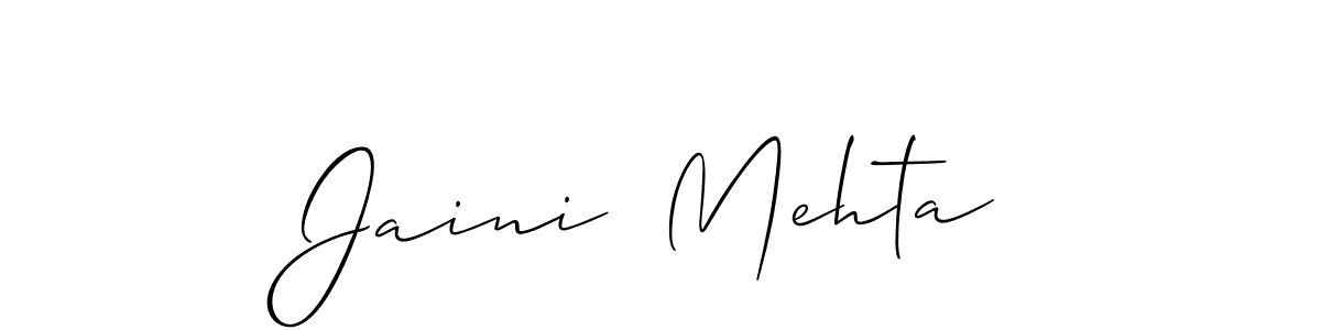 How to Draw Jaini  Mehta signature style? Allison_Script is a latest design signature styles for name Jaini  Mehta. Jaini  Mehta signature style 2 images and pictures png