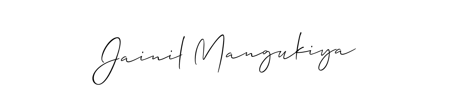 Make a beautiful signature design for name Jainil Mangukiya. Use this online signature maker to create a handwritten signature for free. Jainil Mangukiya signature style 2 images and pictures png