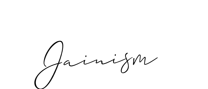 Jainism stylish signature style. Best Handwritten Sign (Allison_Script) for my name. Handwritten Signature Collection Ideas for my name Jainism. Jainism signature style 2 images and pictures png