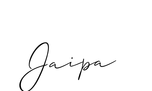 The best way (Allison_Script) to make a short signature is to pick only two or three words in your name. The name Jaipa include a total of six letters. For converting this name. Jaipa signature style 2 images and pictures png