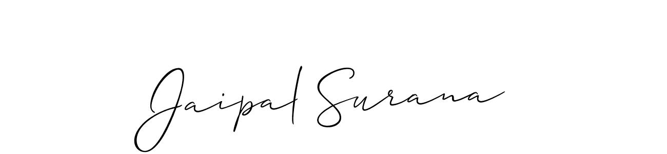 You should practise on your own different ways (Allison_Script) to write your name (Jaipal Surana) in signature. don't let someone else do it for you. Jaipal Surana signature style 2 images and pictures png