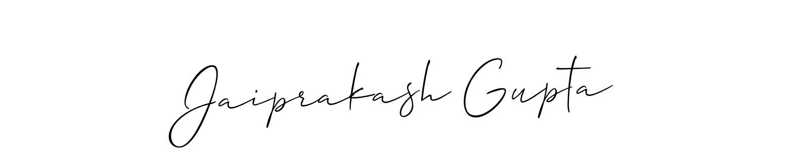 Jaiprakash Gupta stylish signature style. Best Handwritten Sign (Allison_Script) for my name. Handwritten Signature Collection Ideas for my name Jaiprakash Gupta. Jaiprakash Gupta signature style 2 images and pictures png