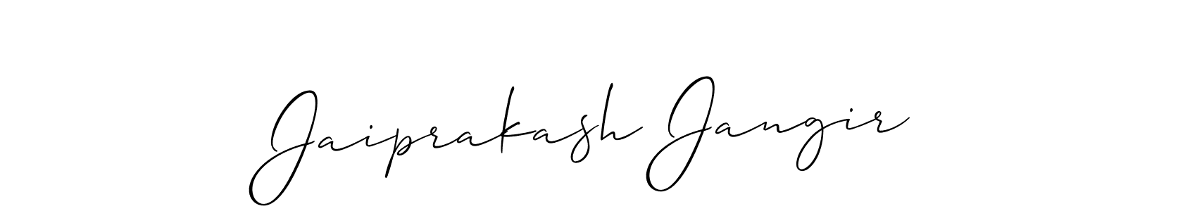 Jaiprakash Jangir stylish signature style. Best Handwritten Sign (Allison_Script) for my name. Handwritten Signature Collection Ideas for my name Jaiprakash Jangir. Jaiprakash Jangir signature style 2 images and pictures png