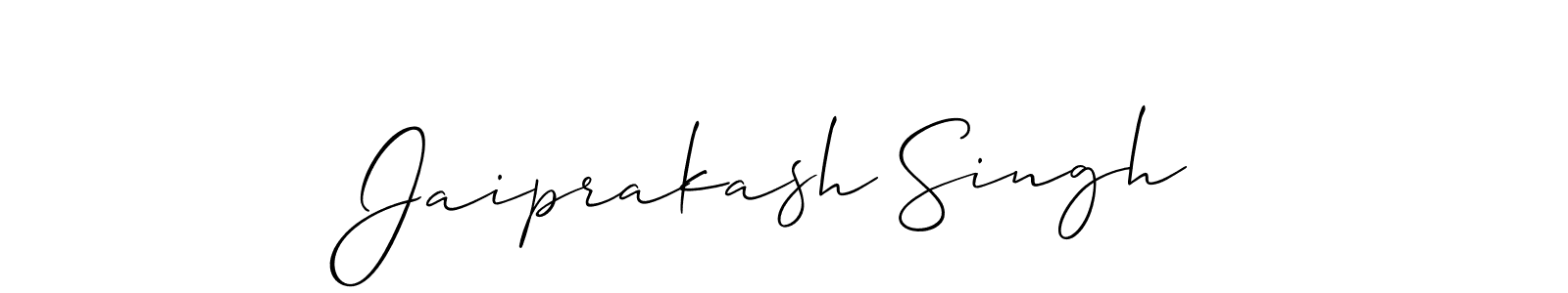 Make a short Jaiprakash Singh signature style. Manage your documents anywhere anytime using Allison_Script. Create and add eSignatures, submit forms, share and send files easily. Jaiprakash Singh signature style 2 images and pictures png
