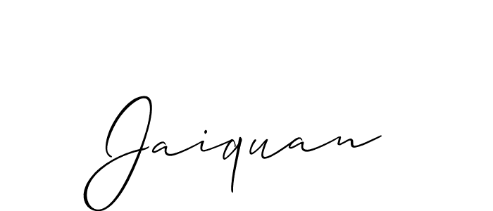 Also we have Jaiquan name is the best signature style. Create professional handwritten signature collection using Allison_Script autograph style. Jaiquan signature style 2 images and pictures png