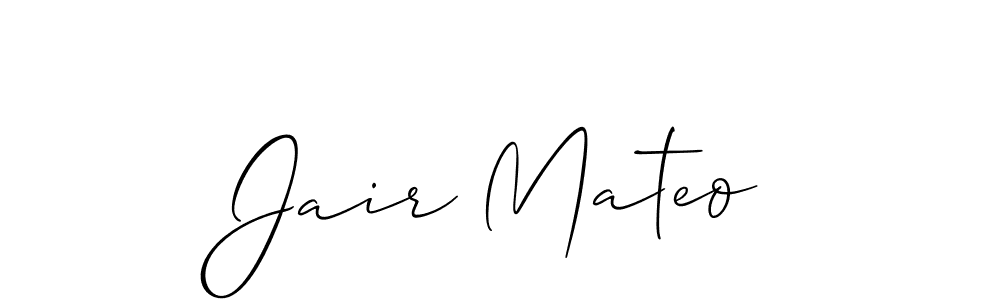 Create a beautiful signature design for name Jair Mateo. With this signature (Allison_Script) fonts, you can make a handwritten signature for free. Jair Mateo signature style 2 images and pictures png