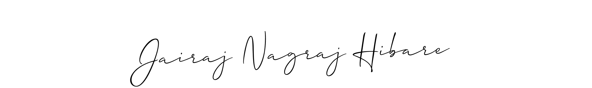 The best way (Allison_Script) to make a short signature is to pick only two or three words in your name. The name Jairaj Nagraj Hibare include a total of six letters. For converting this name. Jairaj Nagraj Hibare signature style 2 images and pictures png